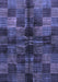 Checkered Blue Modern Rug, abs3329blu