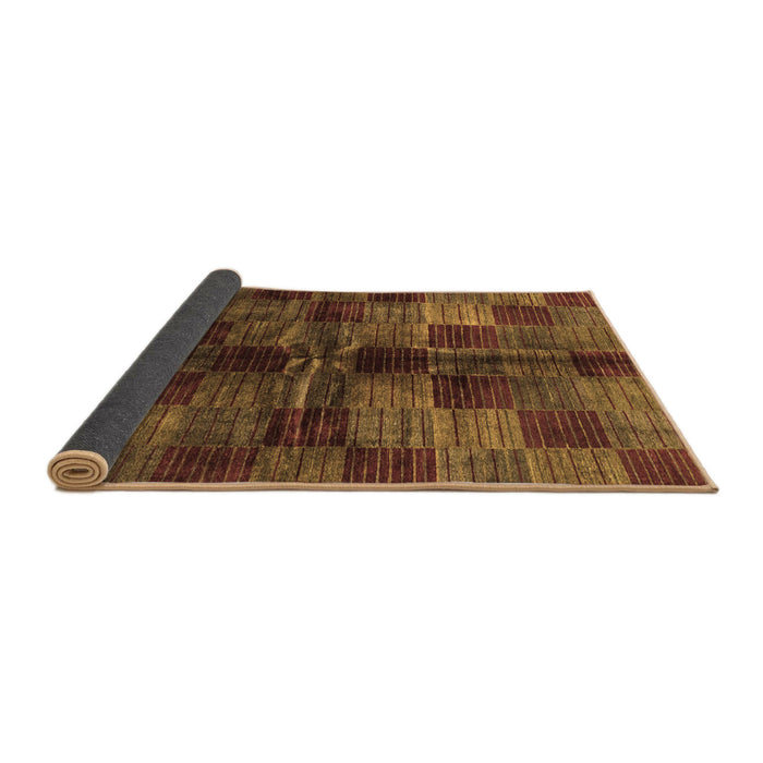 Sideview of Checkered Brown Modern Rug, abs3329brn
