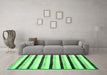 Machine Washable Solid Emerald Green Modern Area Rugs in a Living Room,, wshabs332emgrn