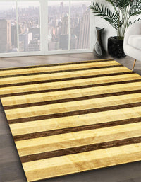 Abstract Bold Yellow Solid Rug, abs332