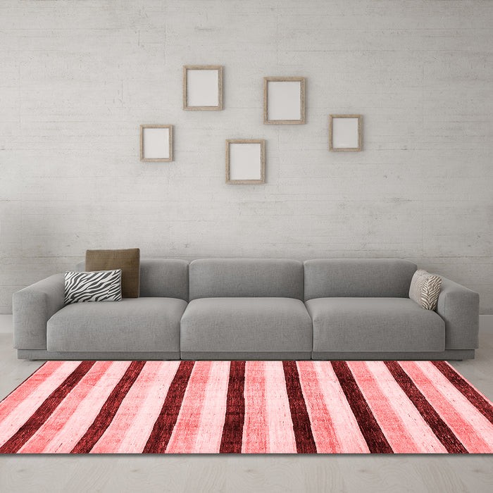 Modern Red Washable Rugs