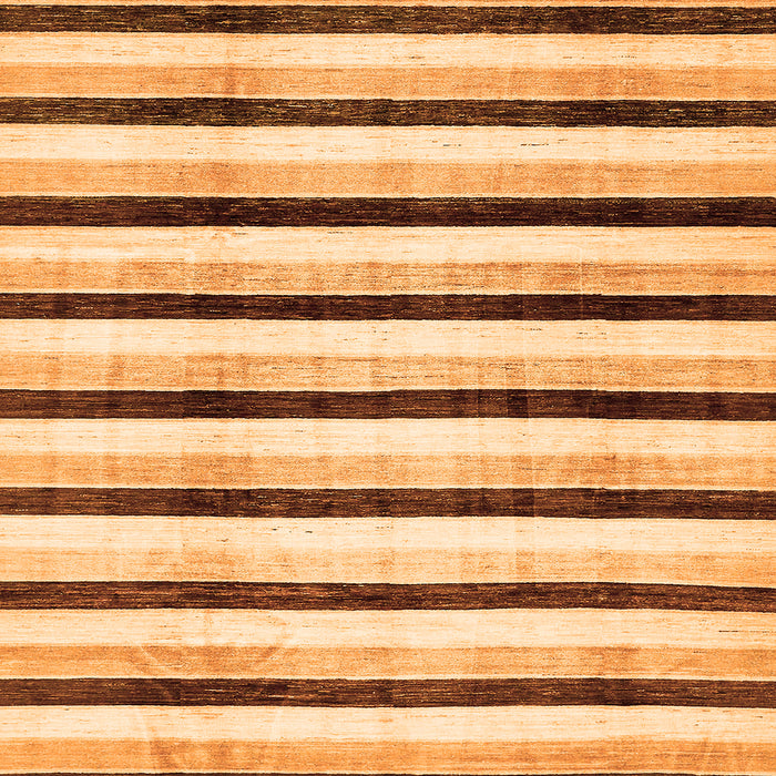 Square Machine Washable Solid Orange Modern Area Rugs, wshabs332org