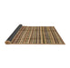 Sideview of Abstract Saddle Brown Modern Rug, abs3330