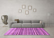 Machine Washable Abstract Purple Modern Area Rugs in a Living Room, wshabs3330pur