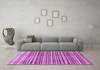 Machine Washable Abstract Purple Modern Rug, wshabs3330pur