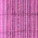 Square Abstract Pink Modern Rug, abs3330pnk