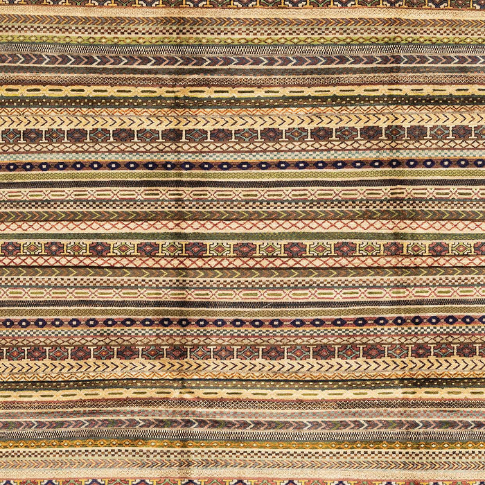 Machine Washable Abstract Saddle Brown Rug, wshabs3330