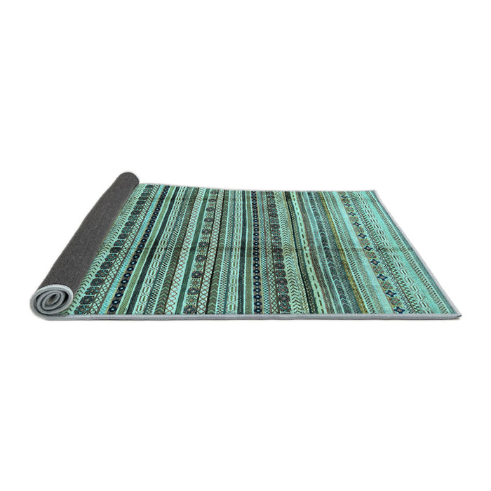 Sideview of Abstract Light Blue Modern Rug, abs3330lblu