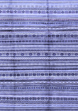Abstract Blue Modern Rug, abs3330blu