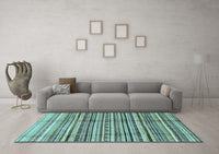 Machine Washable Abstract Light Blue Modern Rug, wshabs3330lblu