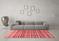 Machine Washable Abstract Red Modern Rug, wshabs3330red