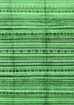Abstract Emerald Green Modern Rug, abs3330emgrn