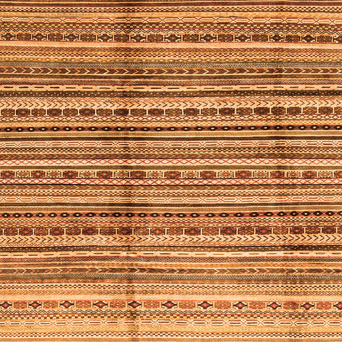 Square Abstract Orange Modern Rug, abs3330org