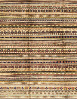 Abstract Saddle Brown Modern Rug, abs3330