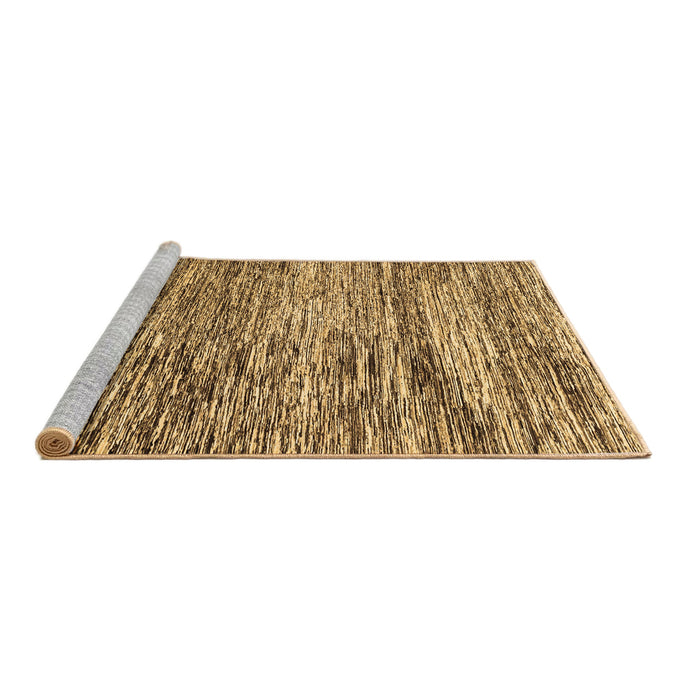 Sideview of Machine Washable Abstract Brown Modern Rug, wshabs3331brn