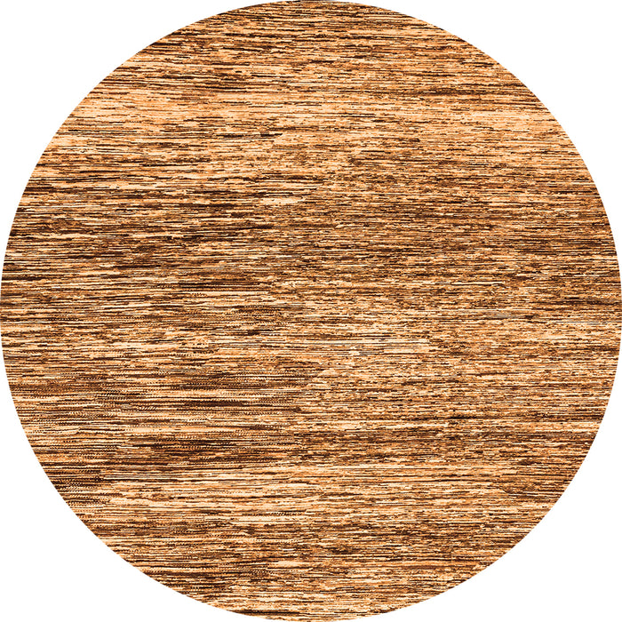 Round Abstract Orange Modern Rug, abs3331org