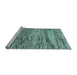 Sideview of Machine Washable Abstract Light Blue Modern Rug, wshabs3331lblu