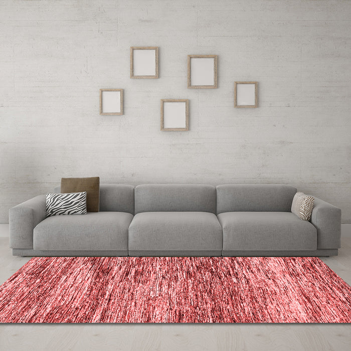 Modern Red Washable Rugs
