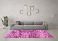 Machine Washable Abstract Pink Modern Rug, wshabs3331pnk