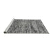 Sideview of Machine Washable Abstract Gray Modern Rug, wshabs3331gry