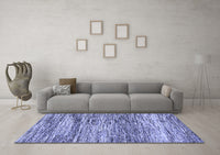 Machine Washable Abstract Blue Modern Rug, wshabs3331blu