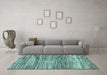 Machine Washable Abstract Light Blue Modern Rug in a Living Room, wshabs3331lblu