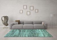 Machine Washable Abstract Light Blue Modern Rug, wshabs3331lblu