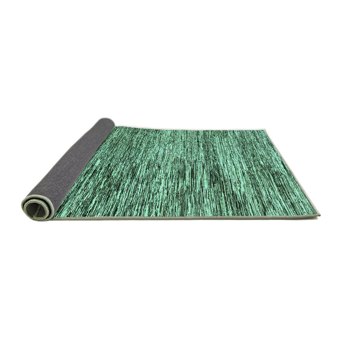 Sideview of Abstract Turquoise Modern Rug, abs3331turq