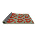 Sideview of Abstract Green Modern Rug, abs3332