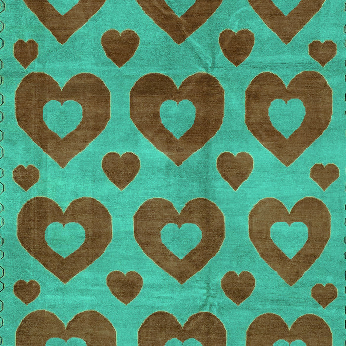 Abstract Turquoise Modern Rug, abs3332turq