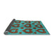 Sideview of Abstract Light Blue Modern Rug, abs3332lblu