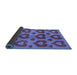 Sideview of Abstract Blue Modern Rug, abs3332blu