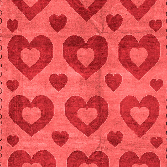 Machine Washable Abstract Red Modern Rug, wshabs3332red