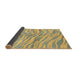 Sideview of Abstract Copper Green Animal Rug, abs3333