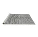 Sideview of Machine Washable Animal Gray Modern Rug, wshabs3333gry