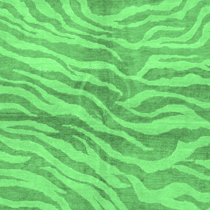 Machine Washable Animal Emerald Green Modern Area Rugs, wshabs3333emgrn