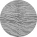 Round Animal Gray Modern Rug, abs3333gry