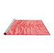 Modern Red Washable Rugs