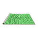 Sideview of Machine Washable Animal Emerald Green Modern Area Rugs, wshabs3333emgrn