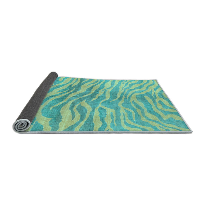 Sideview of Animal Light Blue Modern Rug, abs3333lblu