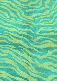 Animal Turquoise Modern Rug, abs3333turq