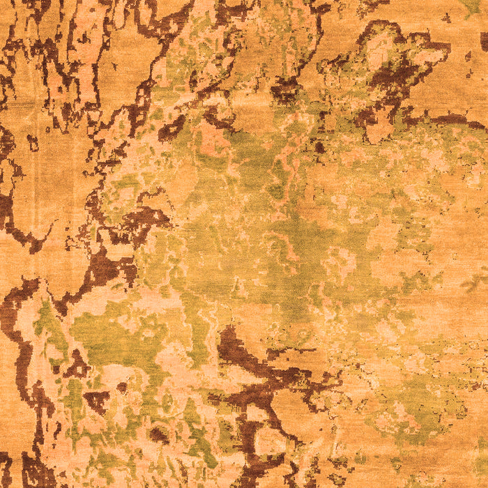 Machine Washable Abstract Orange Modern Area Rugs, wshabs3334org