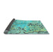 Sideview of Abstract Light Blue Modern Rug, abs3334lblu