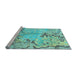 Sideview of Machine Washable Abstract Light Blue Modern Rug, wshabs3334lblu