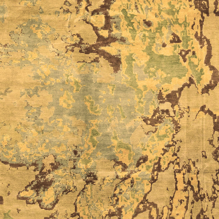 Machine Washable Abstract Brown Modern Rug, wshabs3334brn