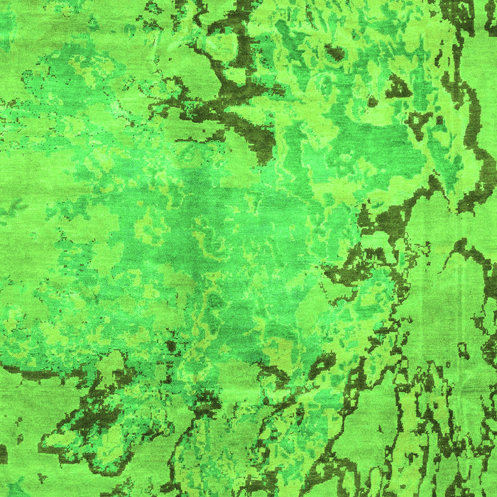 Machine Washable Abstract Green Modern Area Rugs, wshabs3334grn