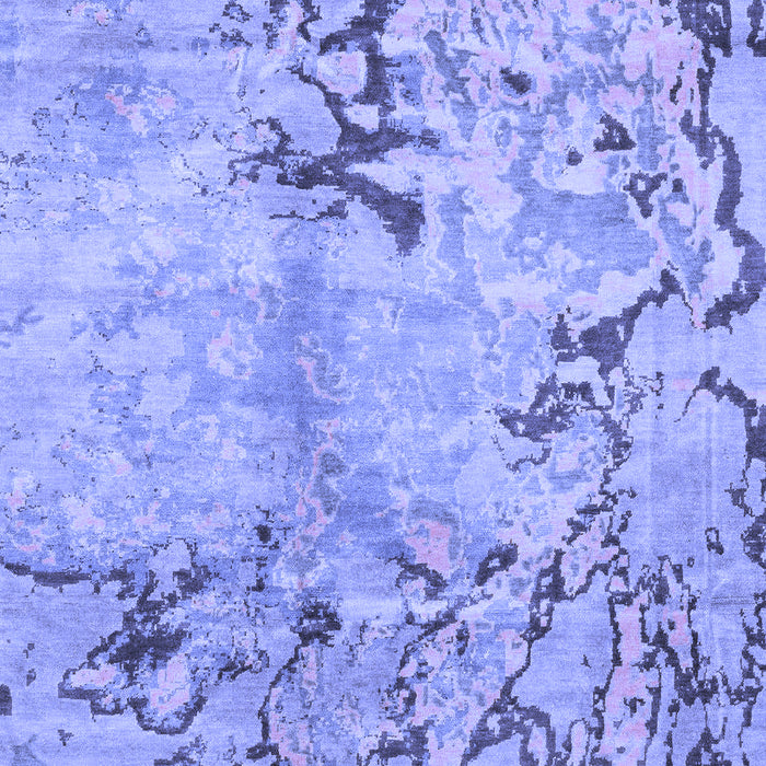 Abstract Blue Modern Rug, abs3334blu