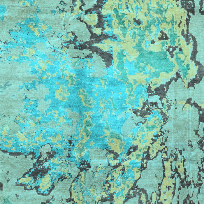 Abstract Light Blue Modern Rug, abs3334lblu