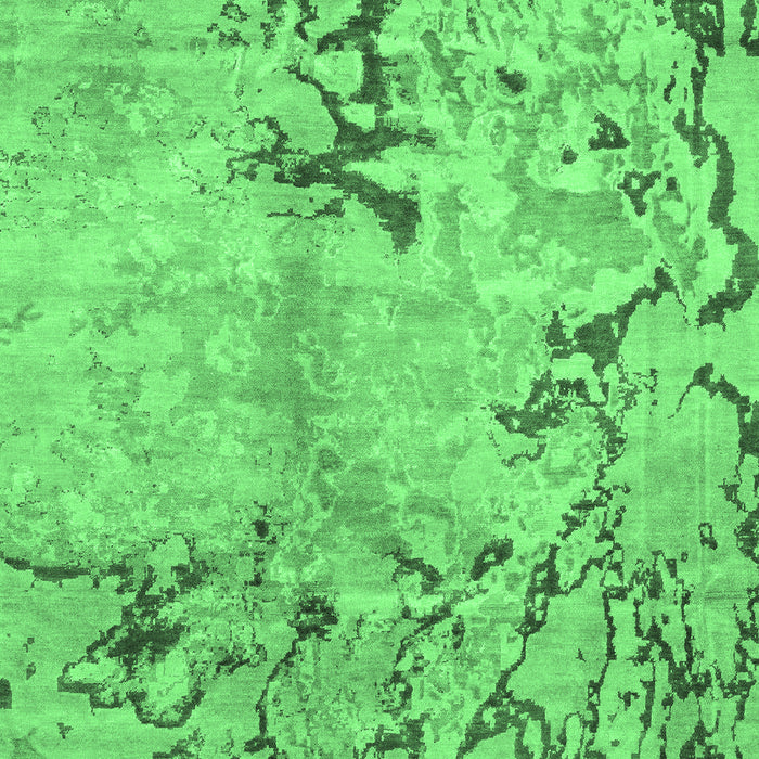 Machine Washable Abstract Emerald Green Modern Area Rugs, wshabs3334emgrn