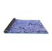 Sideview of Abstract Blue Modern Rug, abs3334blu